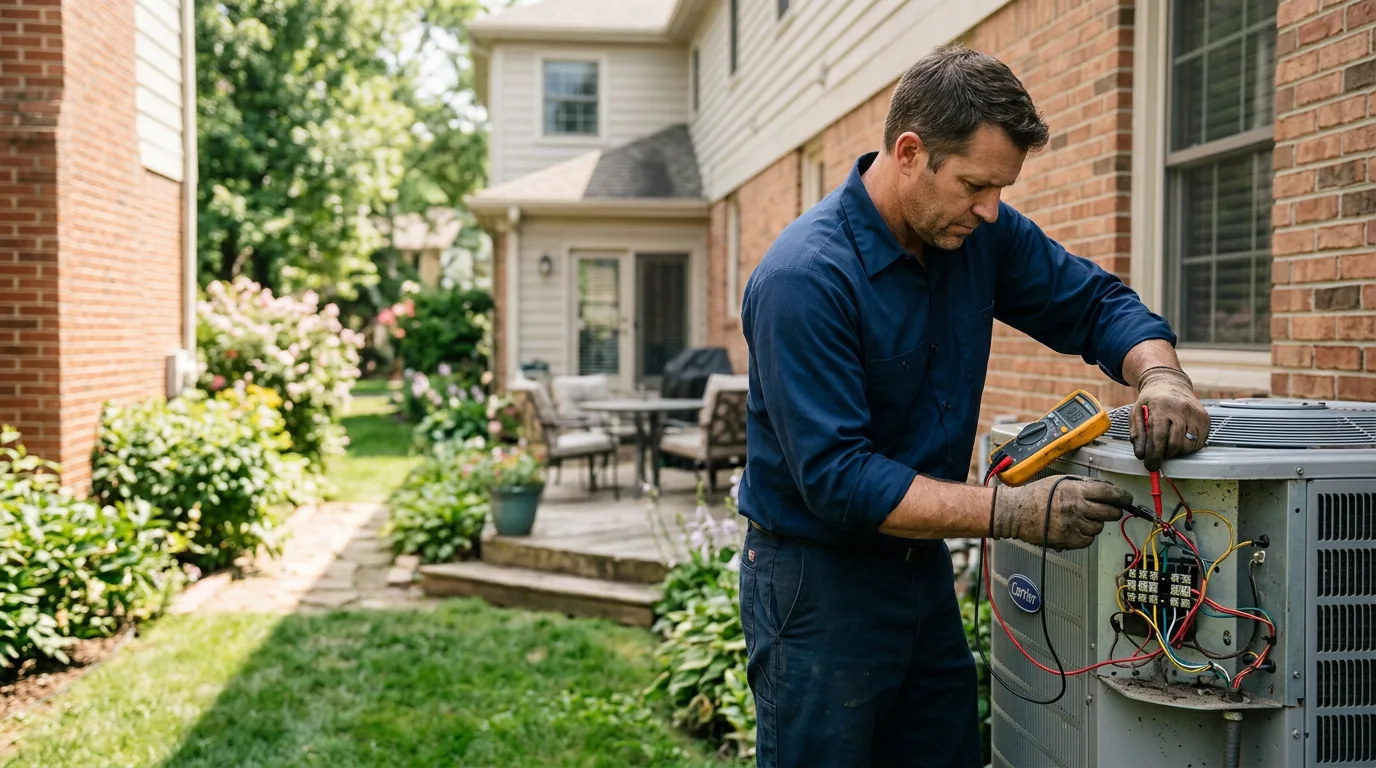 HVAC technician working near Crofton, KY